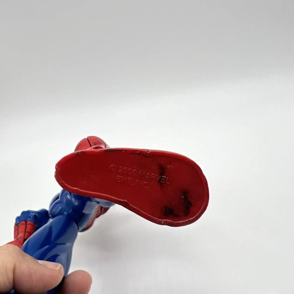 Marvel Spiderman Jointed Posable Spiderman 2000 ENT‎ Inc. 10” Action Figure Toy